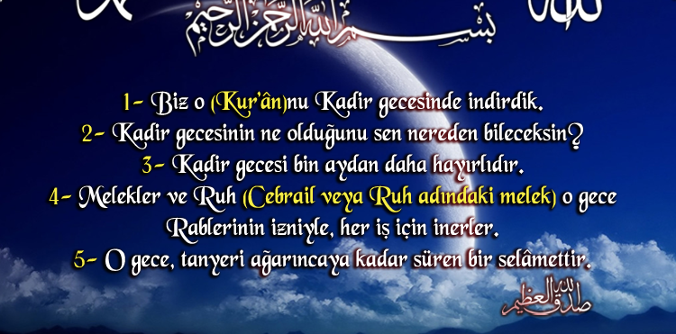 Ve Kadir Gecesi