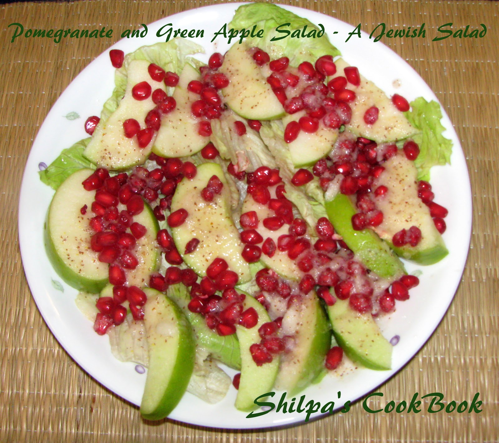 Cook Book Pomegranate Green Apple Salad A Jewish Style Salad