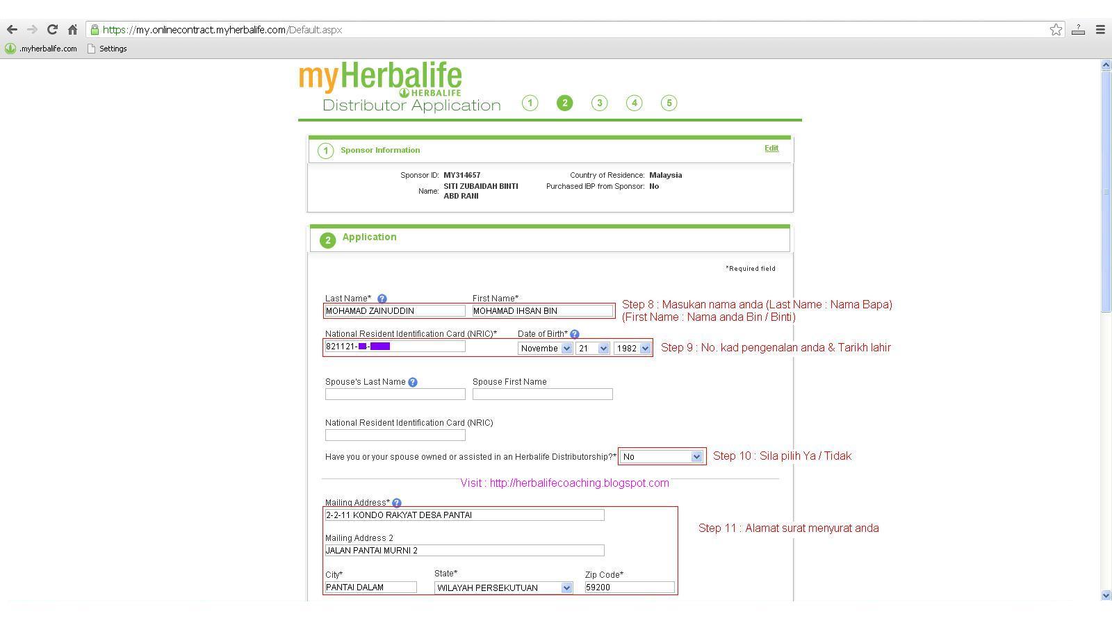 Jurulatih & Pengedar Herbalife Malaysia Daftar Herbalife