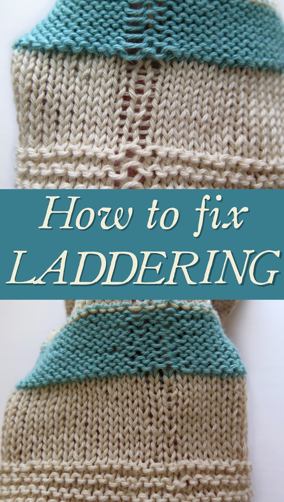 Sweet Tea, Soft Skeins Laddering how to fix it