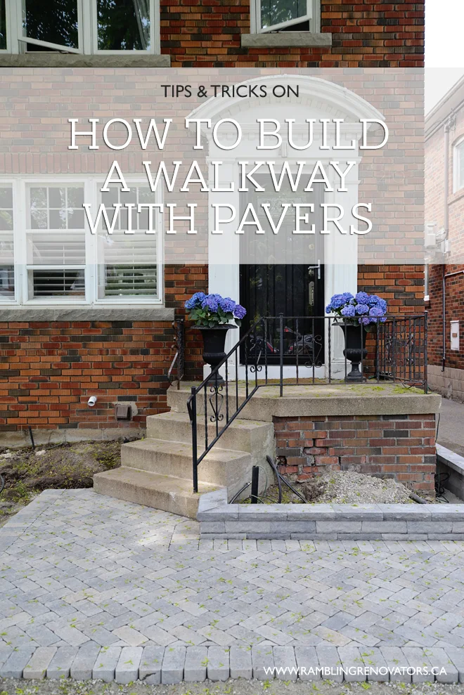 how to build a walkway with pavers