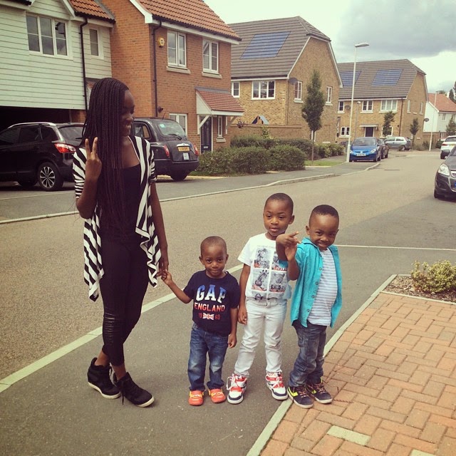 mercy aigbe kids vacation london