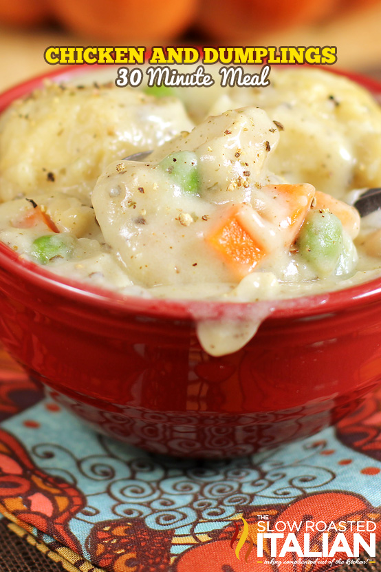 what goes with chicken and dumplings