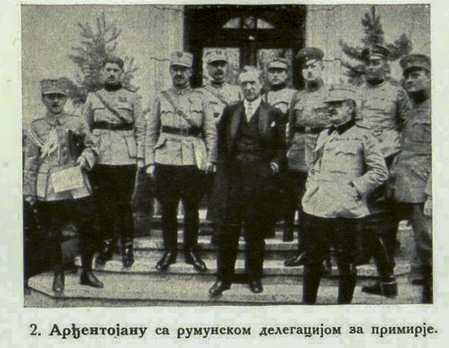 Argintoianu with Romanian Armistic Commission
