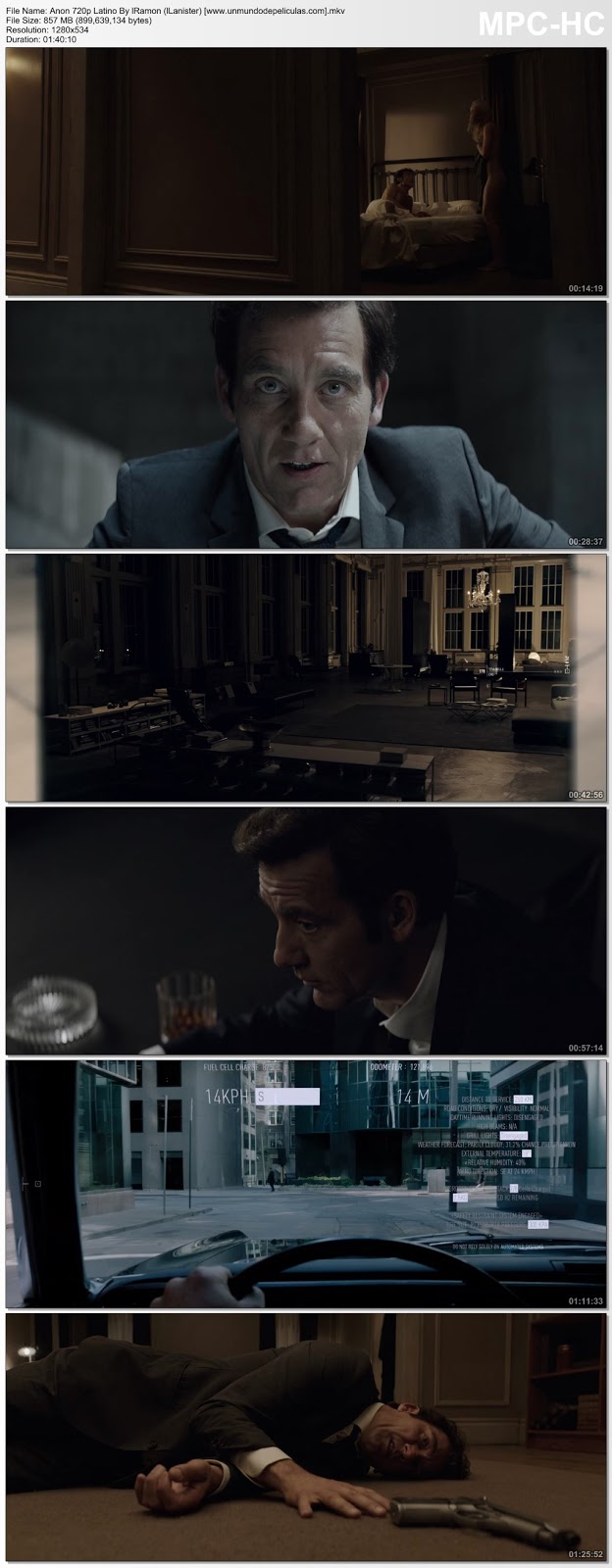 Capturas de la película.
