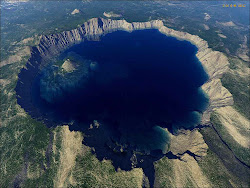 Crater Lake Aerial Photo