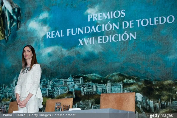 Eugenia Silva attends the awards of the 'Real Fundacion de Toledo' at the 'El Greco' auditorium
