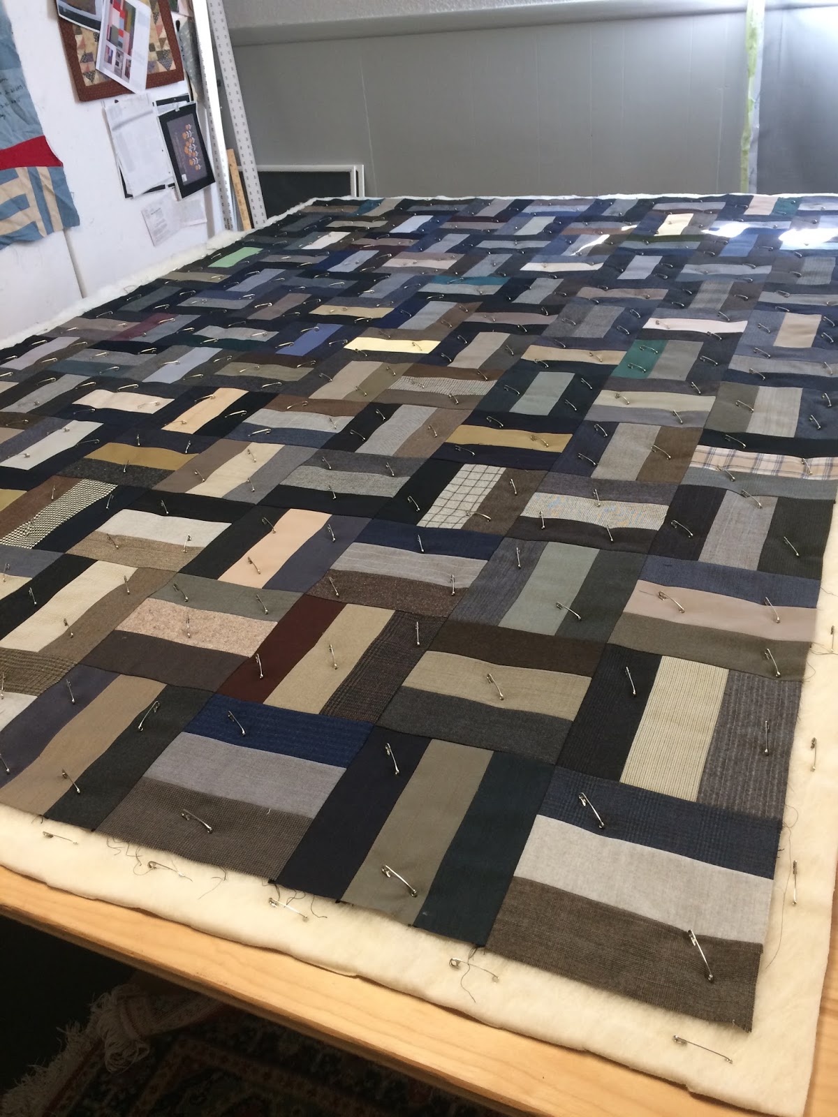 patty "The quilt lady" Progress on the wool quilt