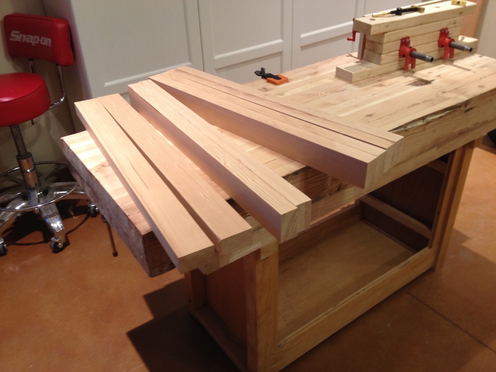 MyWildflower's Musings Making a Workbench Cutting the Legs