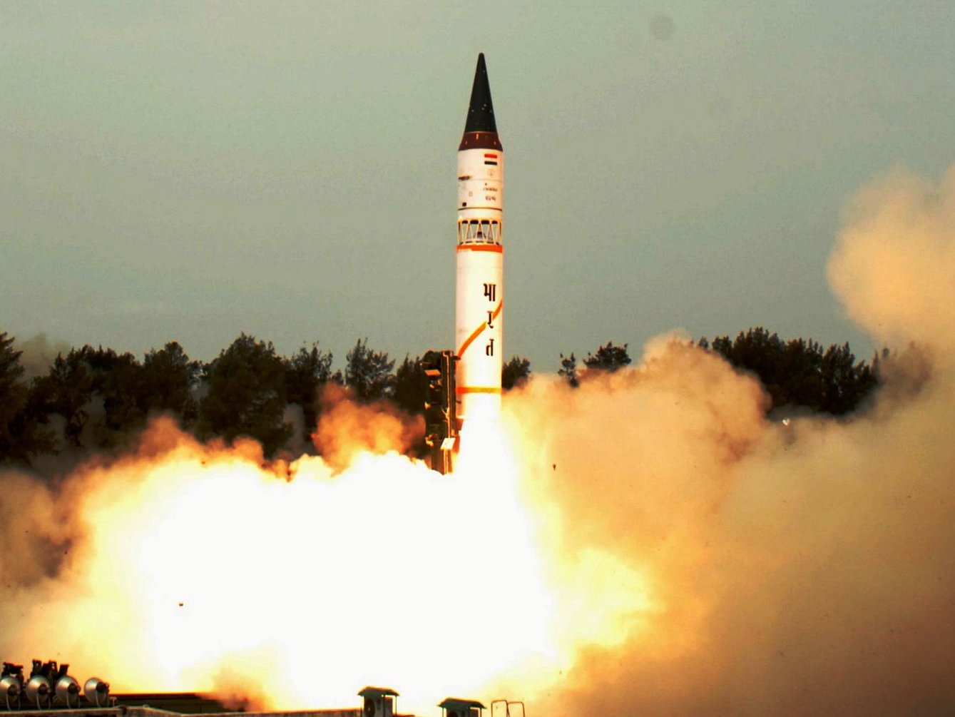 MISIL ACTUAL India Second testfiring of AgniV