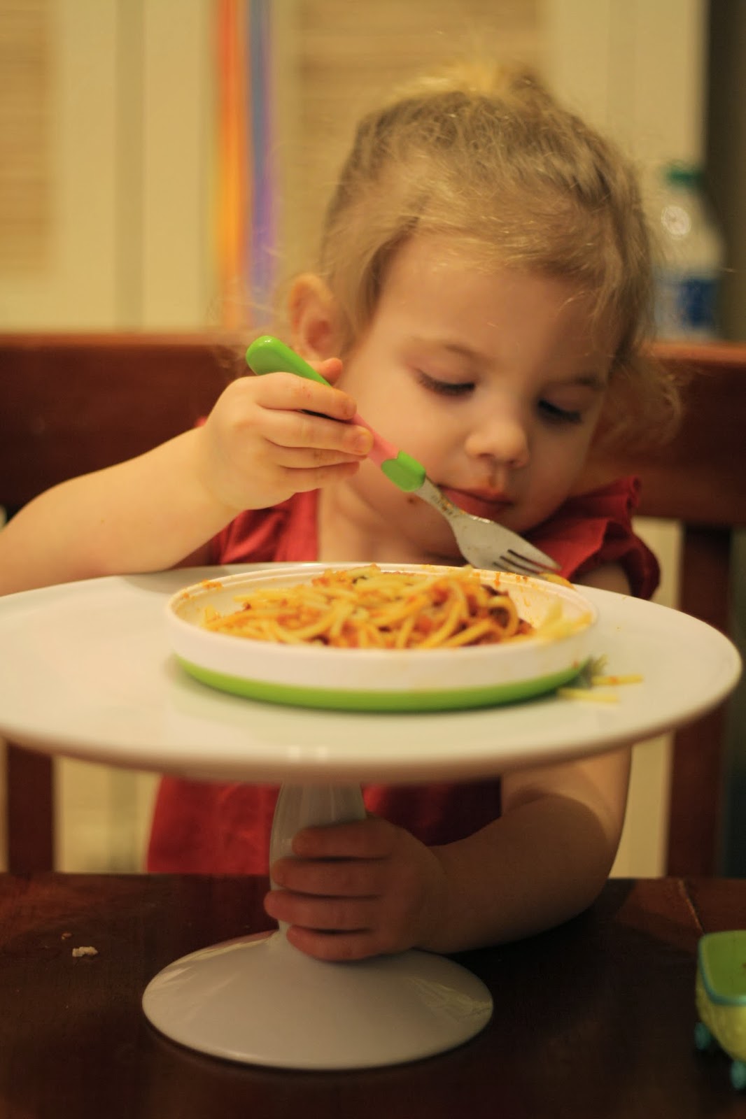 Kisses for Lily Belle Spaghetti and Turkey Meatballs a al Jessica Alba