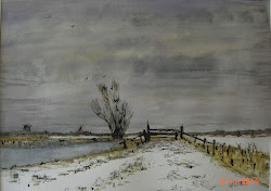 seago edward wash line watercolour paintings composition