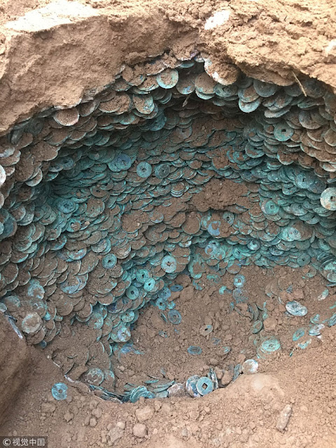 Ancient coins weighing 460 kg found in Shaanxi Ancient coins weighing 460 kg found in Shaanxi
