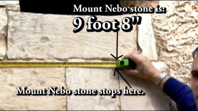 The GREAT stone cannot be much more the 10 foot diameter as we see above. Because then we would see the second seal on the right. But as there is no seal, it must be in the broken part of the tomb wall, proving the GREAT stone is far smaller.