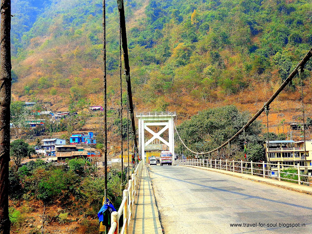 This bridge is sure to catch the attention. Bridge between Kathmandu and Pokhara