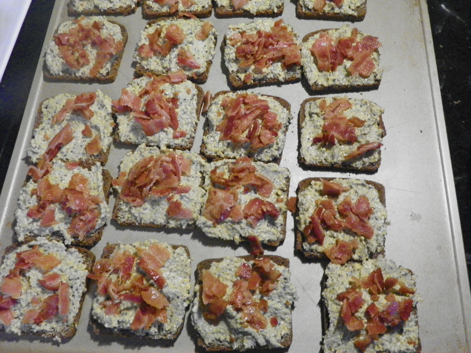 designer bags and dirty diapers BaconOlive Cheese Bread