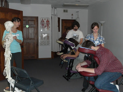 ridge massage yoga school blue