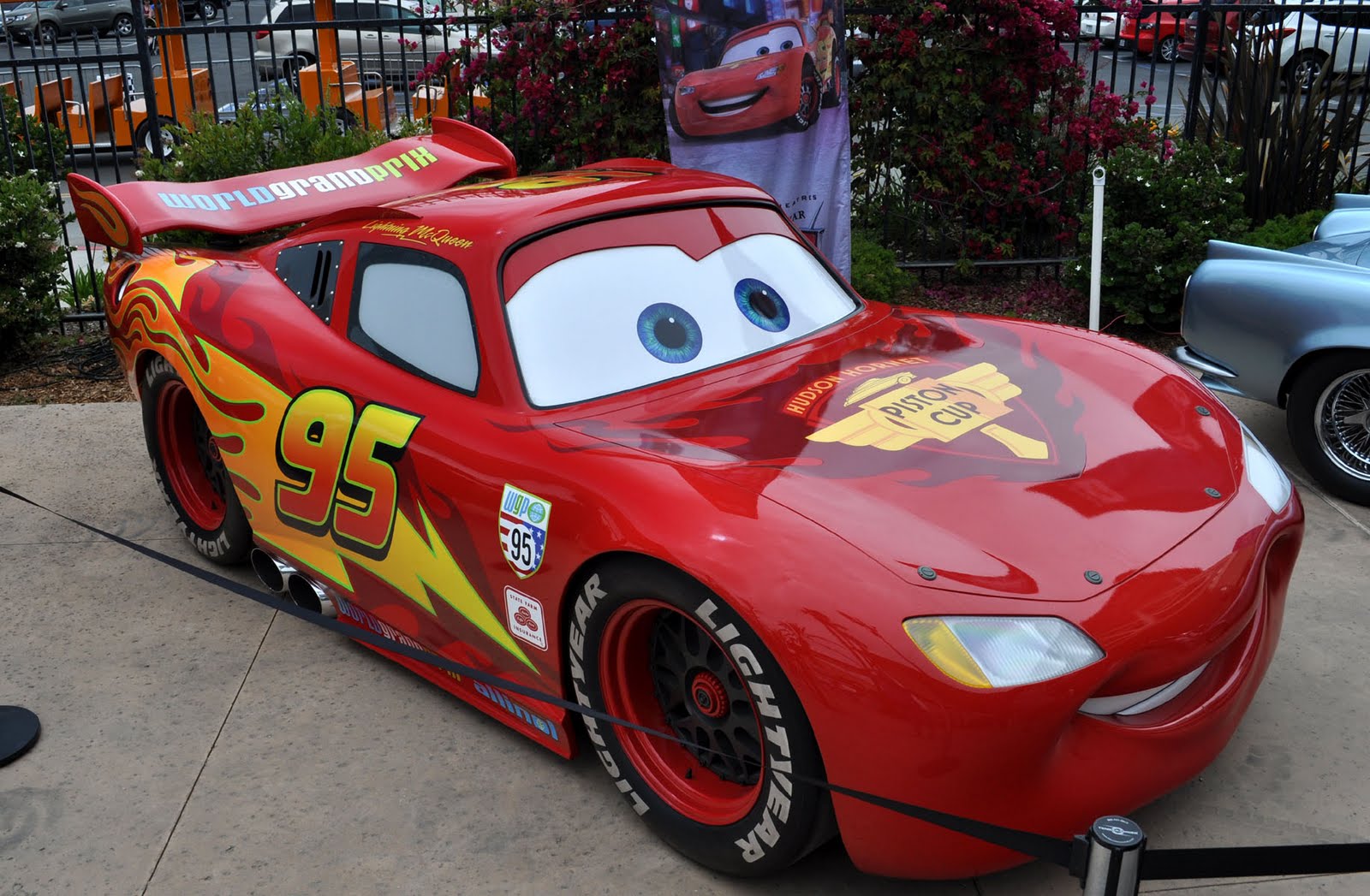 Just A Car Guy: New Lightning McQueen vs the old one that toured a