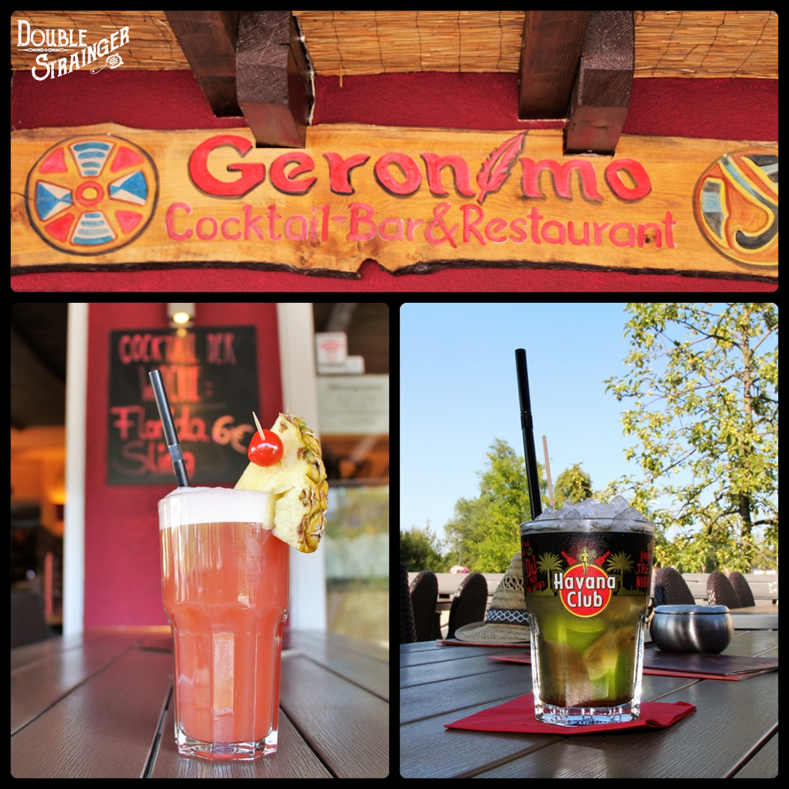 Double Strainger Booze T(r)ips Geronimo Restaurant & Cocktailbar