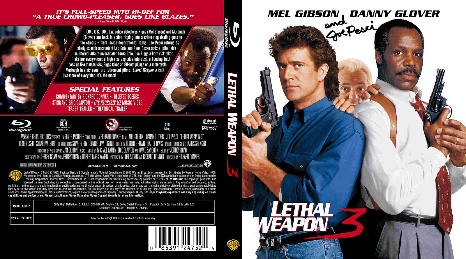 Arma mortal 3 -Lethal Weapon 1992 -Mg.,Mf.y Sf.-