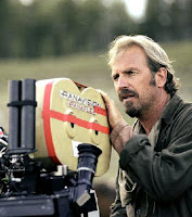 Kevin Costner on the set of Open Range