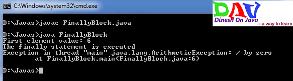 finally in Java