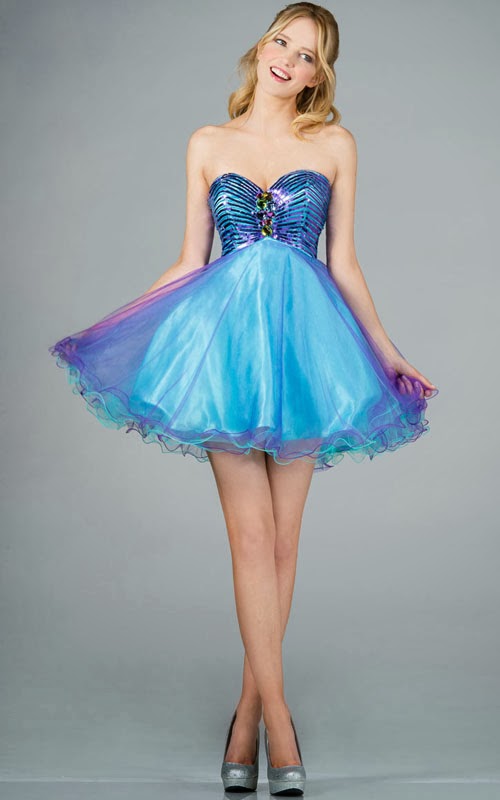 dazlling prom dresses 2013 Beading Jewels Tiered Mini Babydoll Dresses