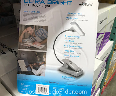 Costco 1141477 - MyLight Ultra Bright LED Book Light: save your eyes and get proper lighting when reading