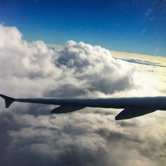 just beyond the clouds a perspective change during takeoff