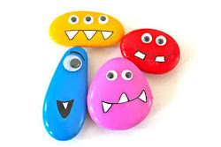 easy rock painting monster painted projects rocks craft crafts arts fridge patterns kid magnet magnets thursday handmade week paint monsters