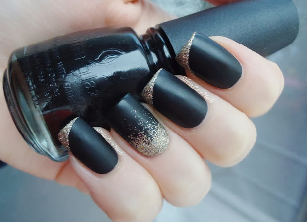 silvia lace nails black matte