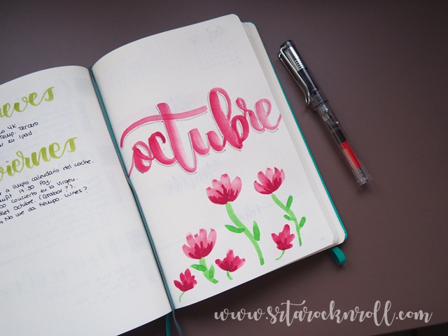 El blog de la Srta. Rock & Roll: Bullet Journal Octubre