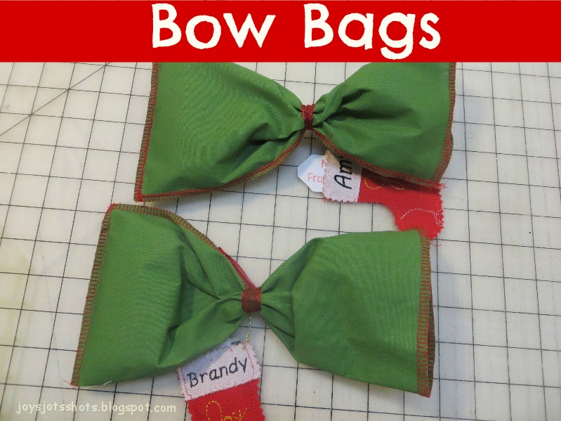 Joy's Jots, Shots & Whatnots Bow Bags
