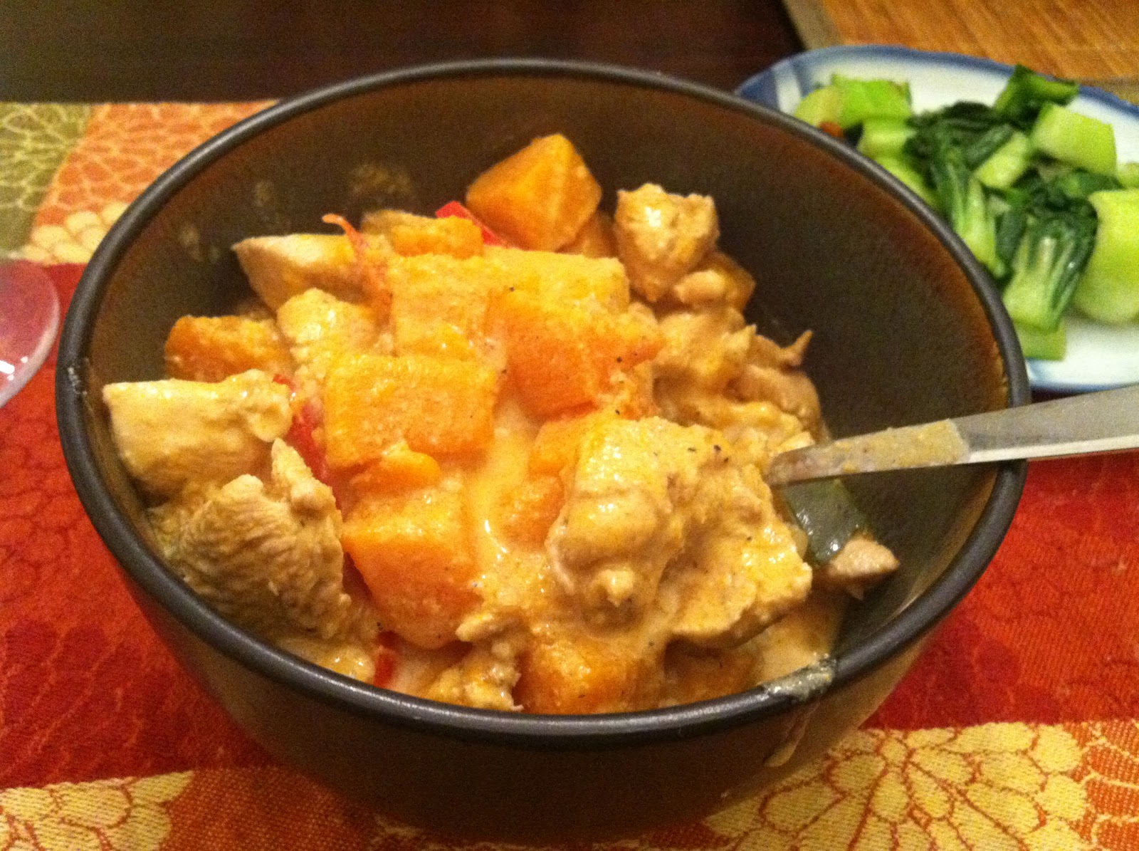 The Curried Cook Chicken and Butternut Thai Curry