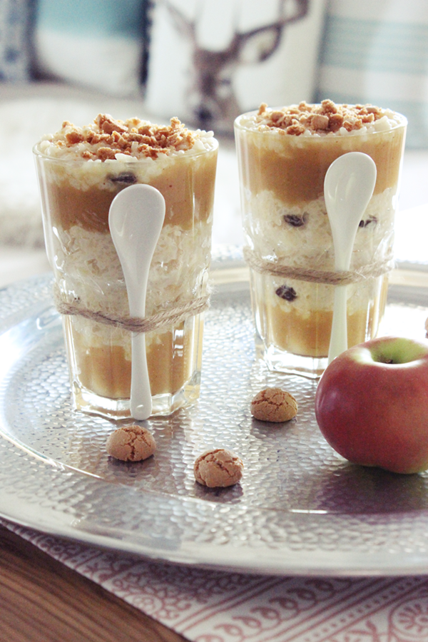 Schicht für Schicht - Apfel Milchreis