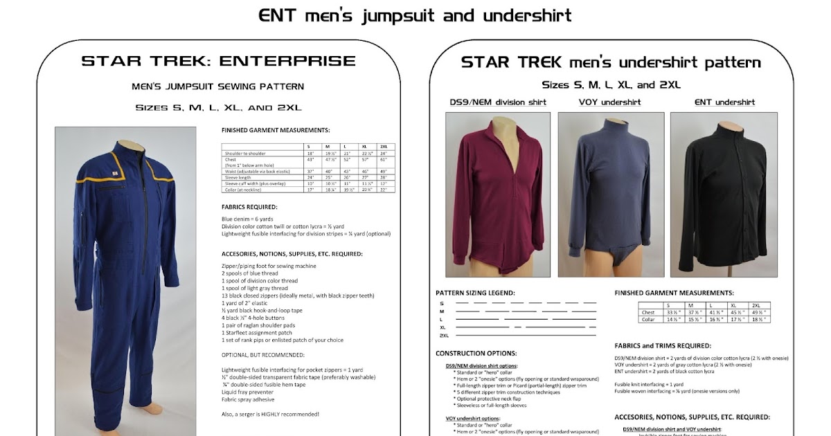 Bad Wolf Costumes Star Trek Enterprise Uniform Bundle