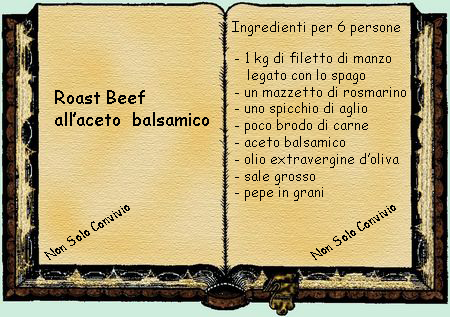 roast beef all’aceto balsamico