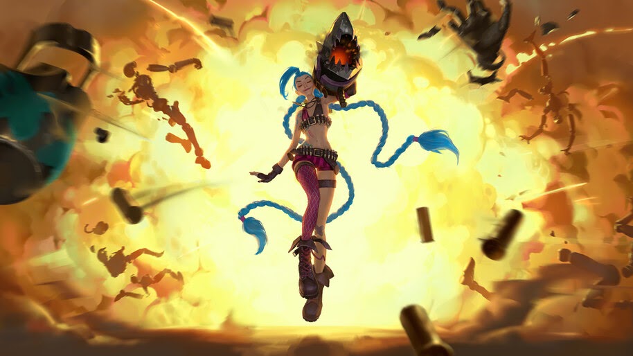 Jinx, LoL, Legends of Runeterra, 4K, #3.1768