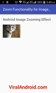 How to Implement Zooming Effect in Android ImageView Images