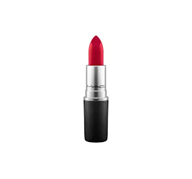 Rougepouts Rebecca Lodge has a trademark red lipstick: Ruby Woo by MAC