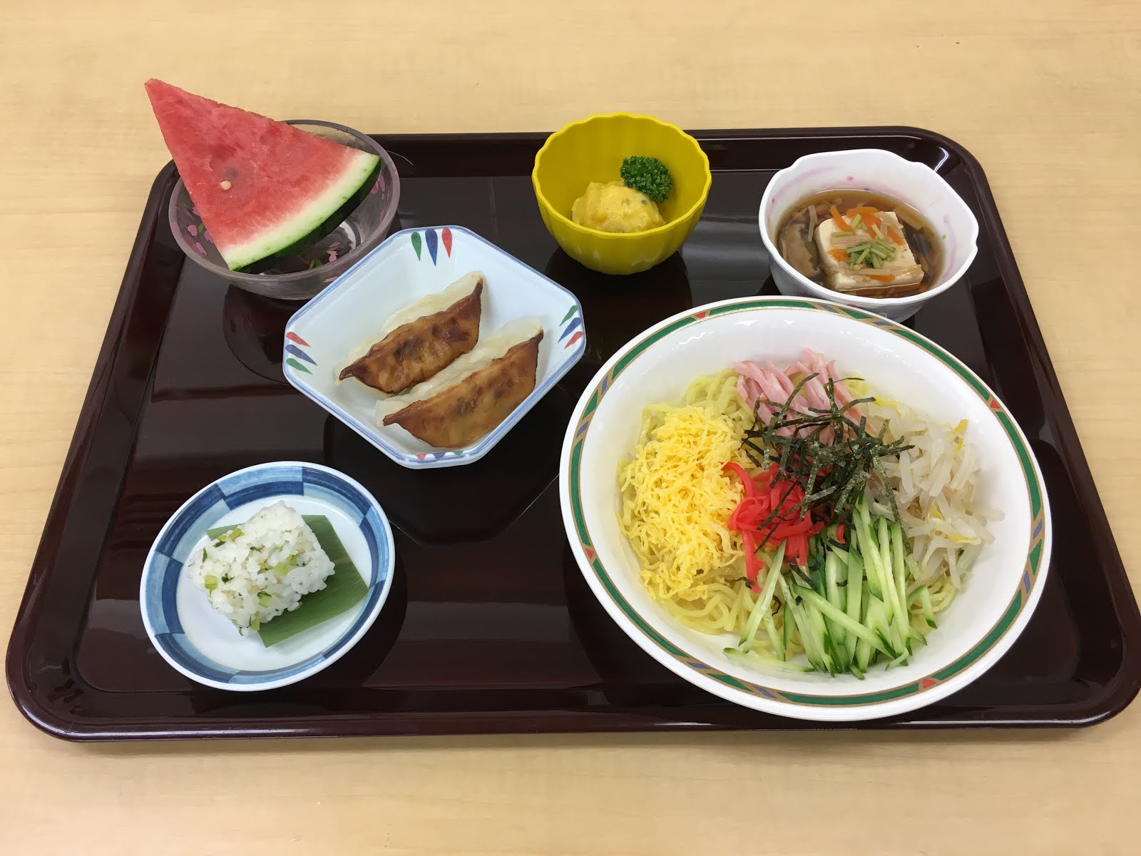 熊谷市の介護施設 はなぶさ苑のブログ 7/28のはなぶさ温泉デイサービスセンターの昼食