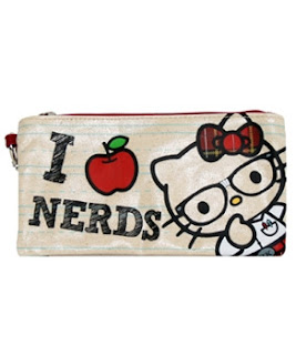 Hello Kitty I Love Nerds pencil case for school