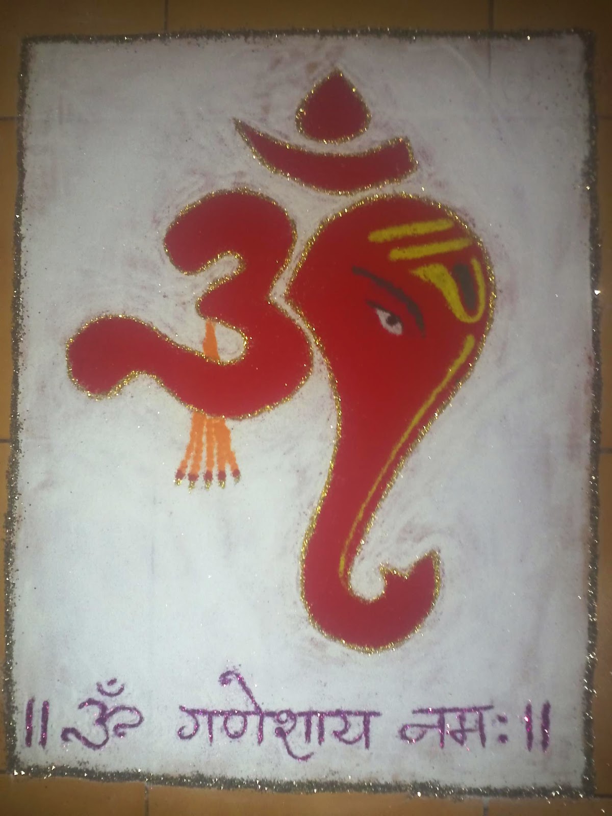 Ganesha Rangoli 41