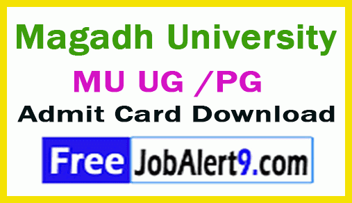 Magadh University MU UG /PG Admit Card Download 