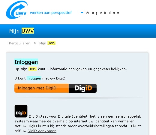 inloggen uwv met digid inloggen uwv met digid