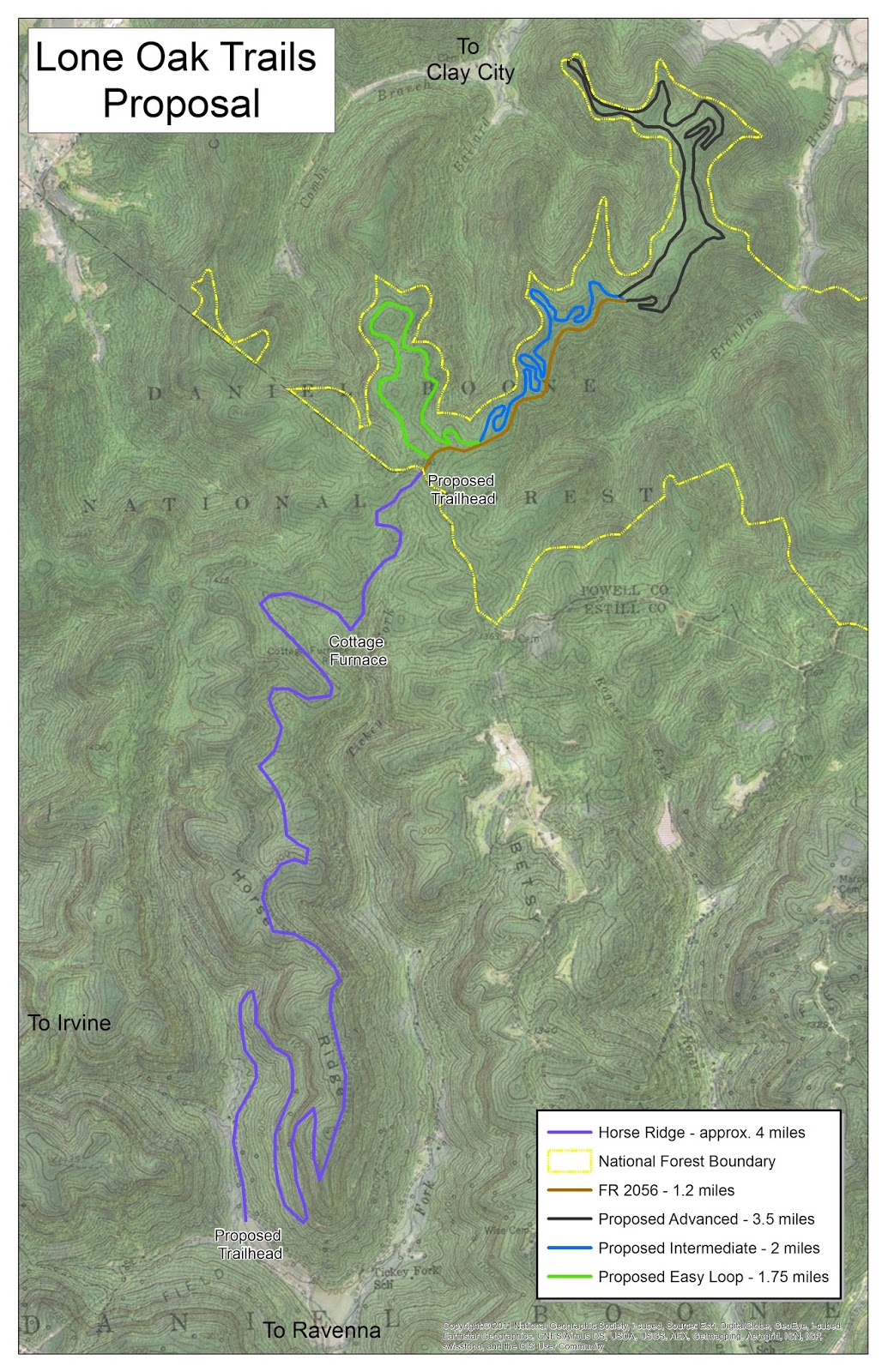Red River Gorge Mtbing Marbleyard Cottage Furnace Area