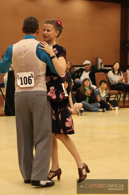 dressed in vintage dancing balboa for jack & jill competition