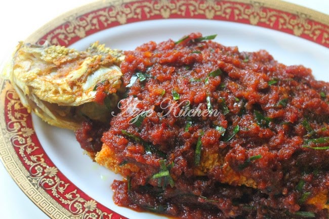 Ikan Siakap Masak Sambal Sedap - Azie Kitchen