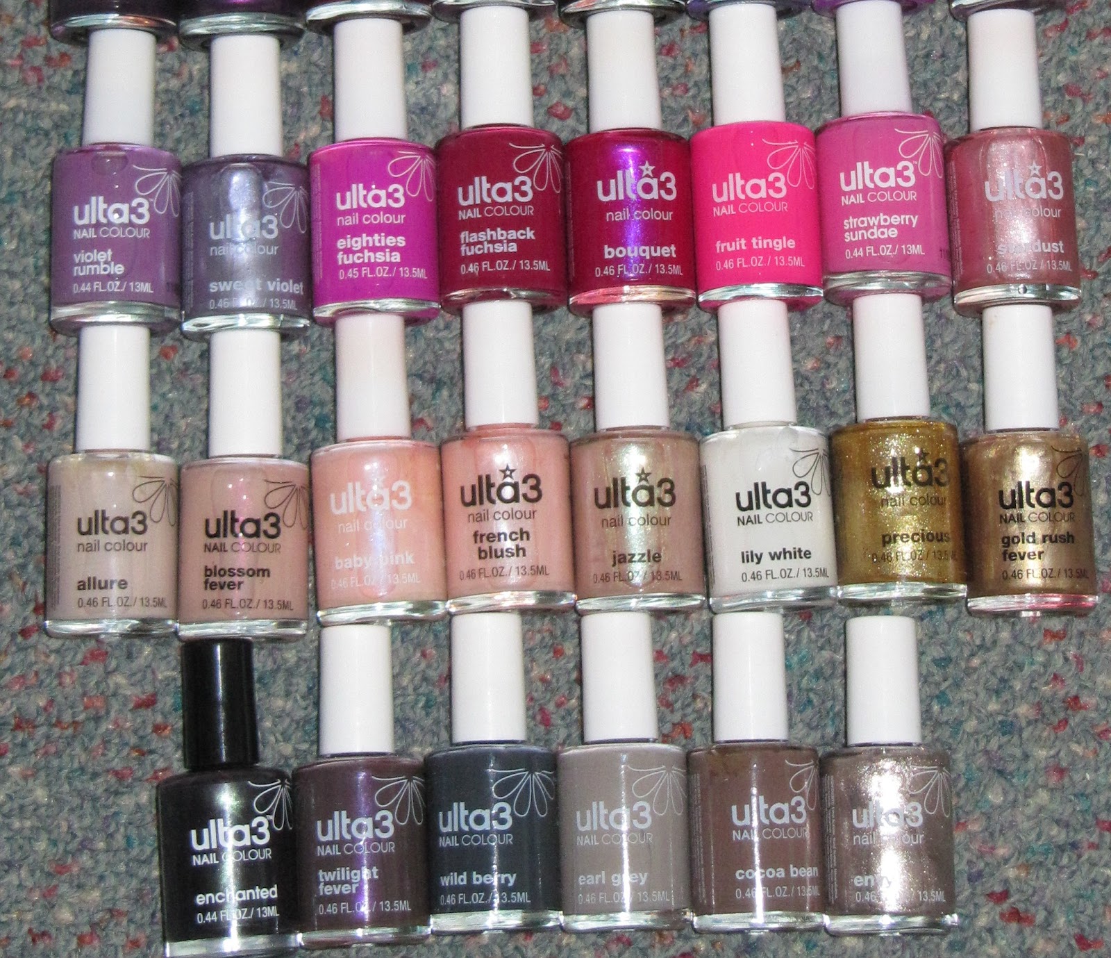 New Ulta3 nail polishes Burnt Orange and Enchanted