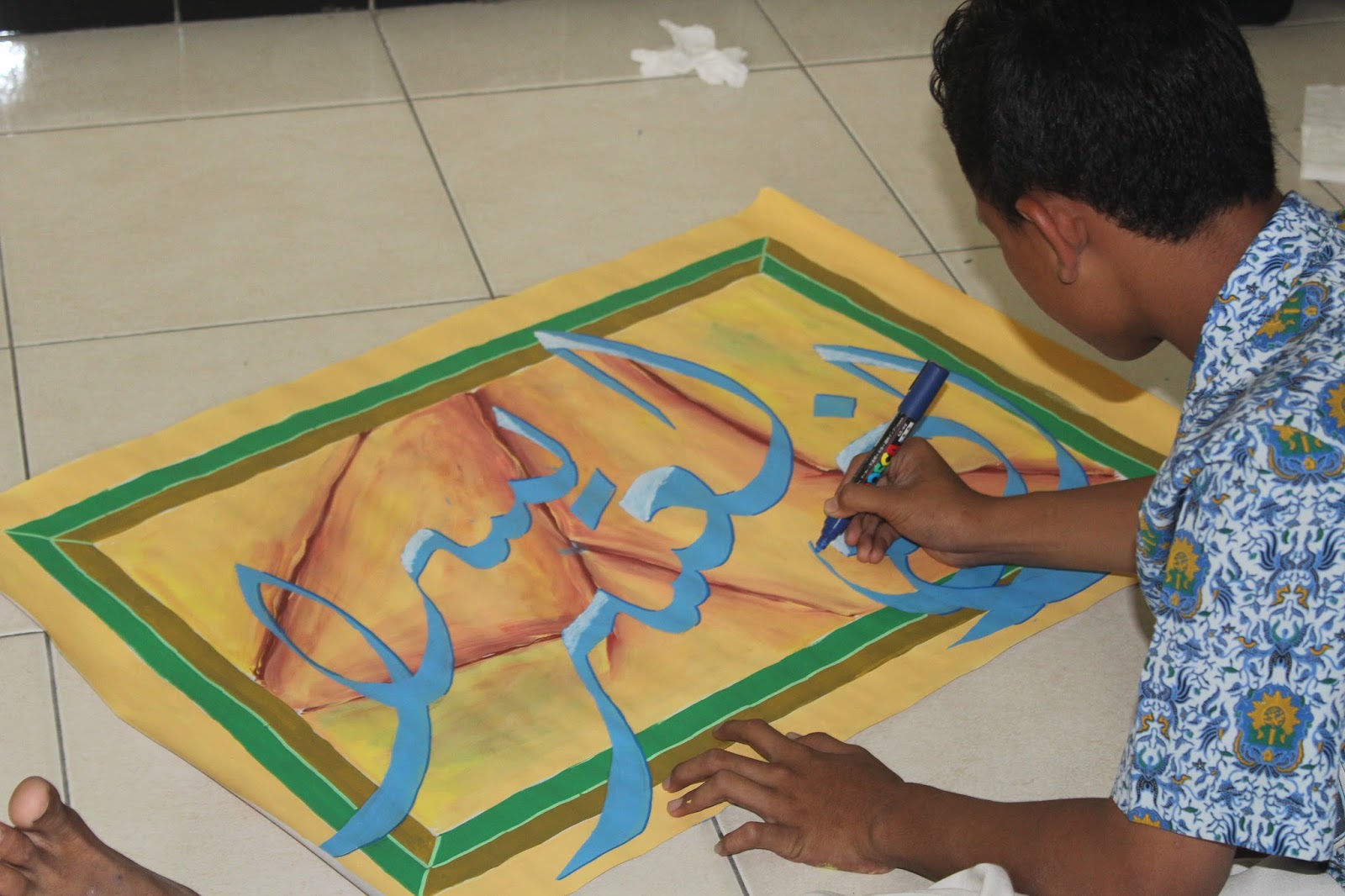 Tulisan Kaligrafi Kontemporer - Contoh Kaligrafi